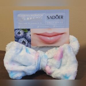 SPA HEADBAND/LIP MASK SET